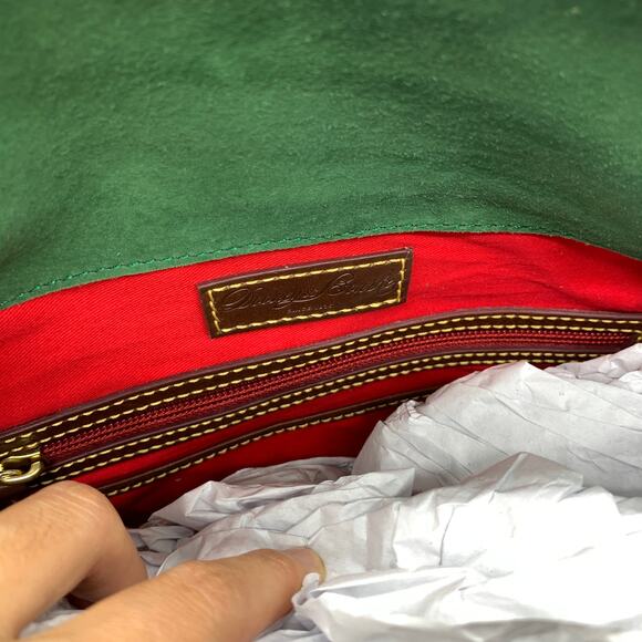 Dooney & Bourke Handbags Florentine Leather Satchel Brown Chestnut - Picture 14 of 16